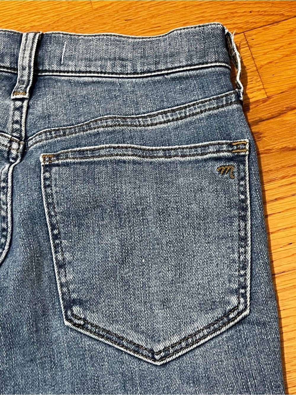 Madewell Cali Demi-Boot Straight-Leg Crop Jeans with Raw Hem Women’s 26P - Picture 12 of 14